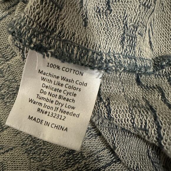 HOWLER BROTHERS Ringer T-Shirt Navy Blue Geometric Abstract SS Tee - Picture 5 of 6